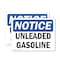 Signmission Unleaded Gasoline OSHA Notice Sign, Vinyl Decal, 14in W x 10in L, 2PK OS-2PACK-NS-D-1014-L-18775 - alternate 1